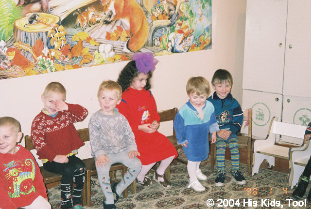 A happy group of kids.
