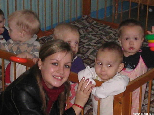 Christina and the adorable children.