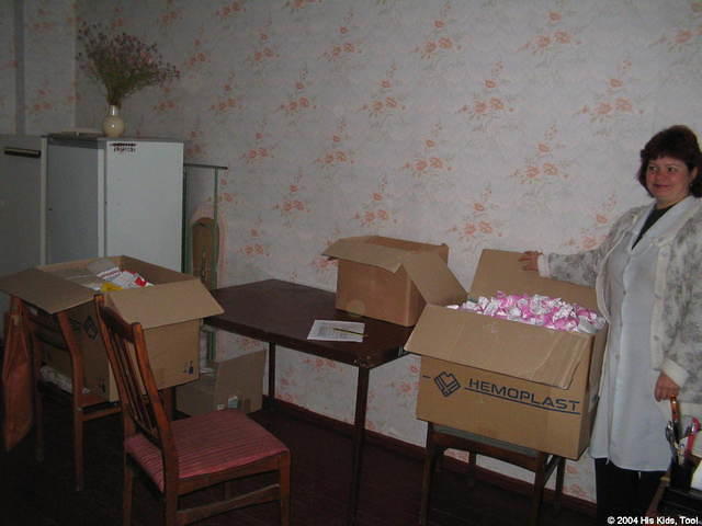We brought hundreds of dollars in medicine. And much needed medical  items
