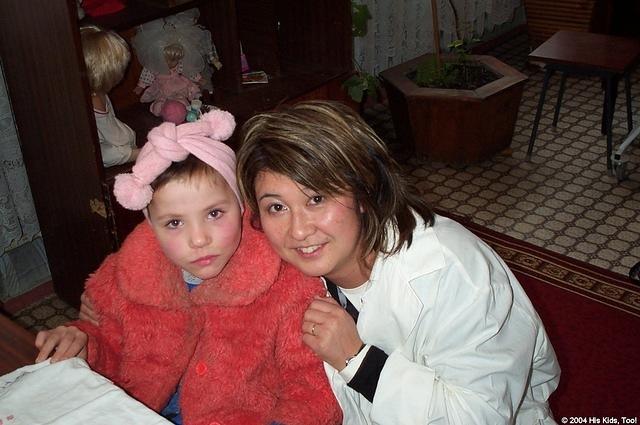 This little girl was very talented in needlepoint.