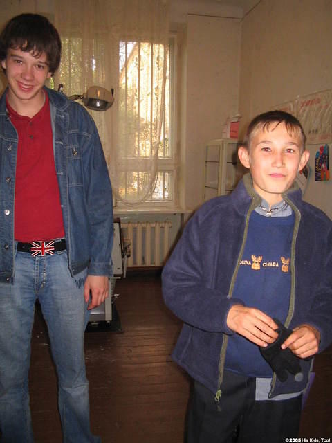 Pasha and Vanya enjoy a few moments.