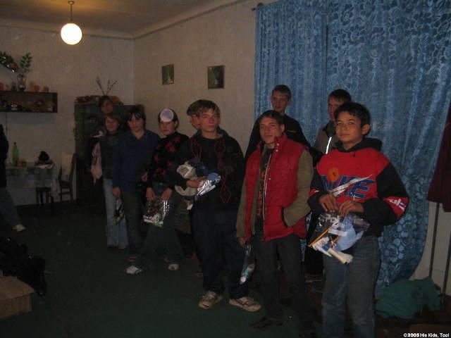 One of the groups of older children.  Due to them recieving a pension, they usually purchase their own clothes, but they do appr