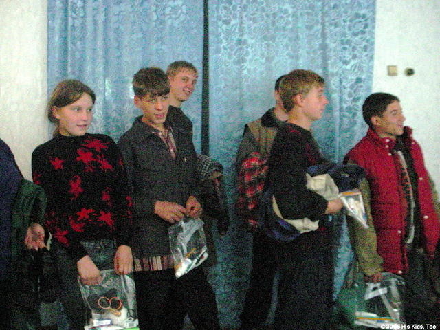 Most children left with arm loads of things.