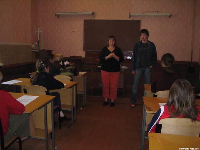 Our first order of work, was Erin presenting the information to the teen girls on abstinence, abortion, pregnancy, STD's, etc.