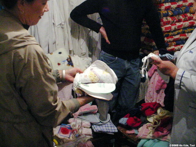 Aid was sorted and distributed to this facility.