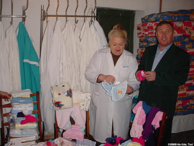 The director and head Dr. were thrilled at the donations.