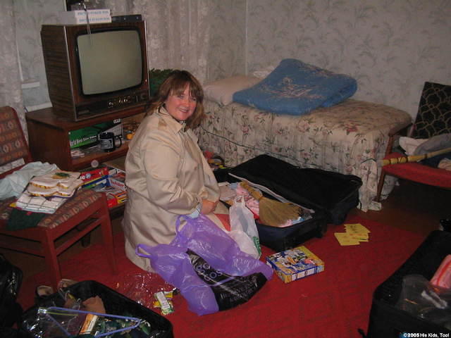 Erin was delighted that her luggage finally arrived on day 6 of her 8 day trip!  She was able to have the party supplies for the