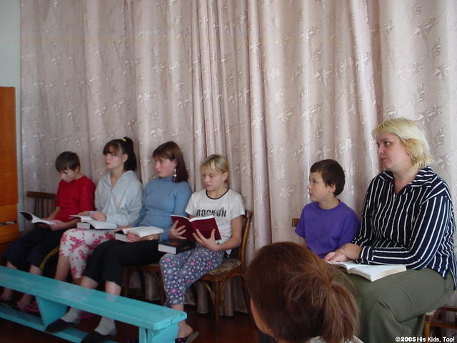 These children enjoy the Bible studies each Sunday morning.