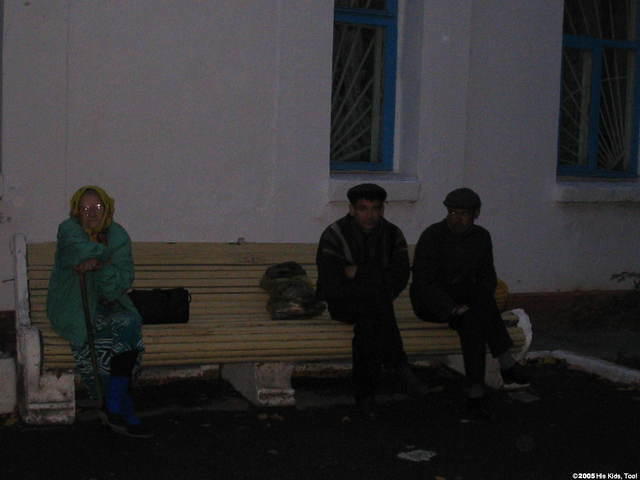 Some of the people waiting to enter, they open at 6 p.m.