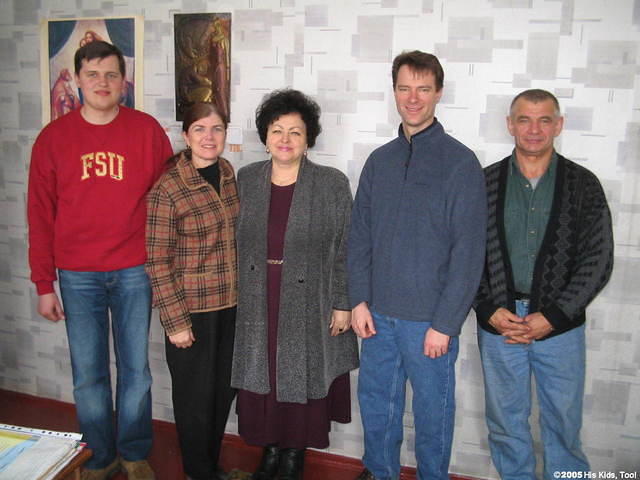 Internot Director with, His Kids, Too! board members, Denis, Teresa, Ray, and volunteer, Yuri!
