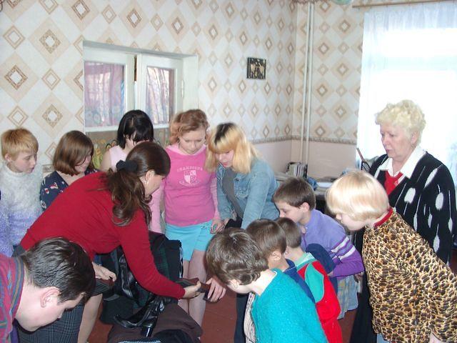 The older girls are happy with their shoes too!