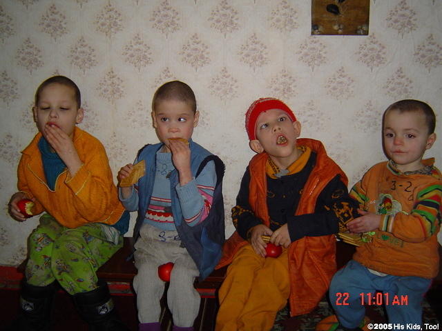 The children eat with such gusto, one must wonder if they are fed much at all.