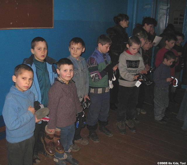The younger boys were able to get gloves and some clothing. Thank you Frieda for the GREAT gloves.