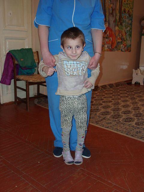 This boy receives physical therapy at this facility.