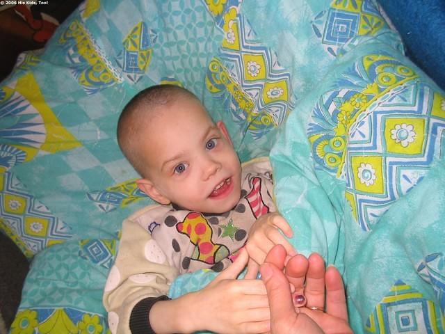 The piercing eyes of this little girl encourage us to continue to help this facility.