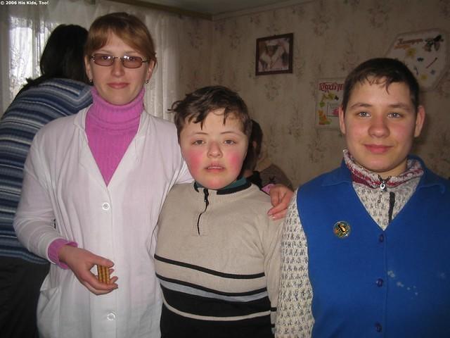 These young girls are with a caregiver.