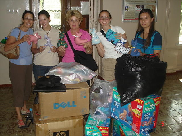 During the camp, groups of 5-6 would go out daily to deliver humanitarian aid ...