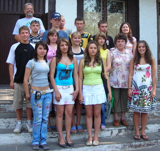 Our Senior class of 9-12th grade, with Rich as the teacher.