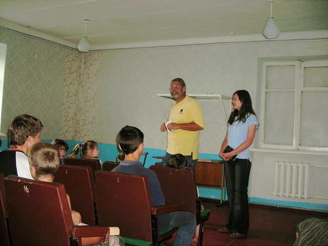 ...where after songs, Rich led the sermon.