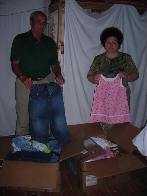 We were thrilled when the shipment came and we were able to leave these wonderful dresses from Lone Oak CoC.