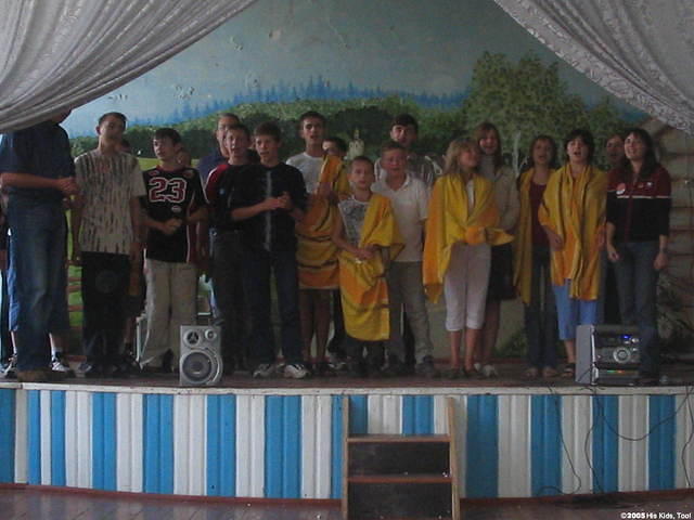 The high school class of Rich and Teresa, perform 3 skits.