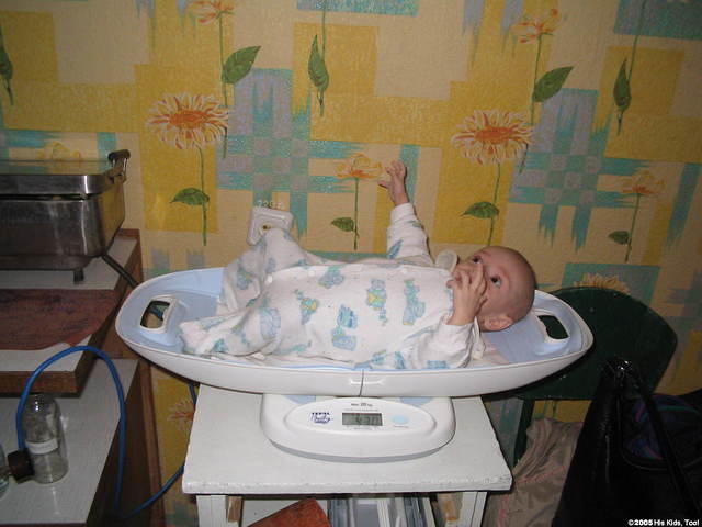 These are the new electronic scales which they asked for, and are very grateful.