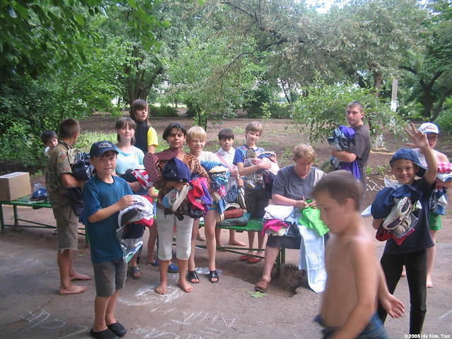 With children everywhere, keeping track of 'wh'o had clothes, and 'who' needs was a big task.