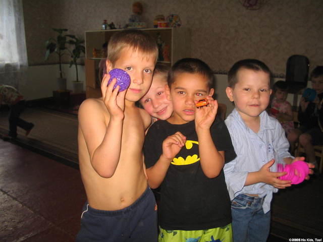 The boy still has his 'Batman' shirt on, It has been 3 weeks, since he got it, but he is not parting with it.