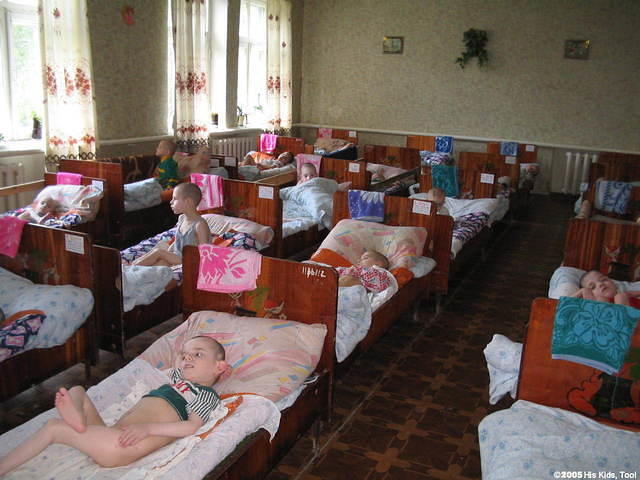 Over 60 children just lie in bed all day without care...it is terribly sad.  Workers are over worked and underpaid.