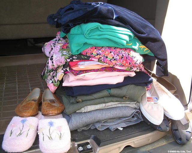 Special thanks to Ouida T. for her donation of wool suits, other clothing, an!d shoes.  Our adults in the feeding program will e