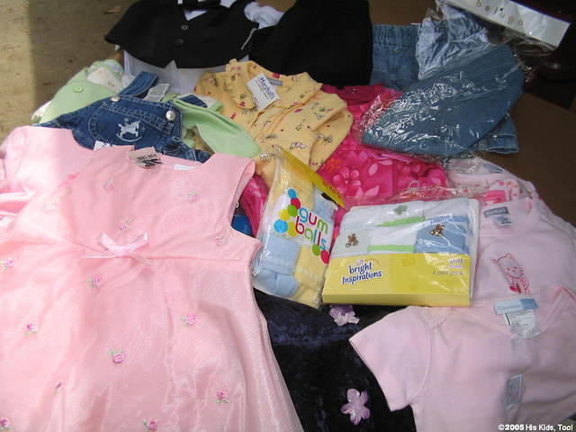Special thanks to Anne H. for these beautiful new infant and baby clothes! April 2005