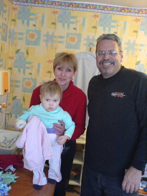 Head nurse and Rich, show off this baby and it's new clothes.