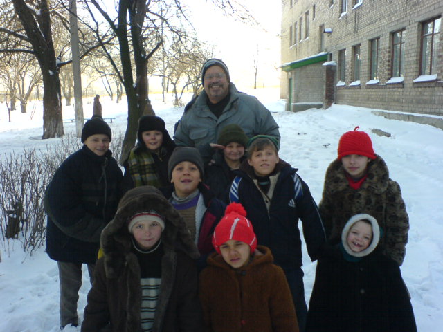 Some children insisted on going outside to say their 'goodbyes' despite the sub zero temps. This facility received several boxes