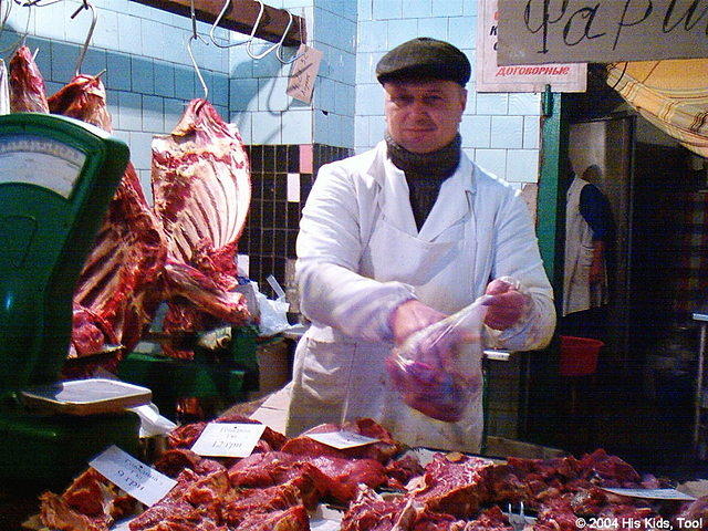 The meat market.