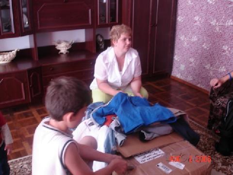 Foster care mom expresses her thanks for the items.