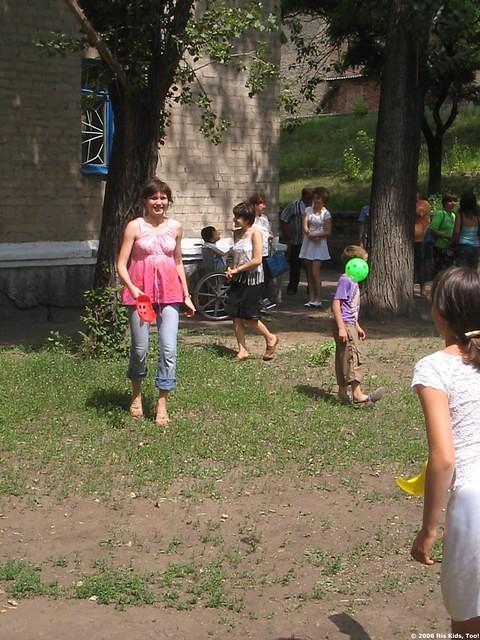 frisbees..