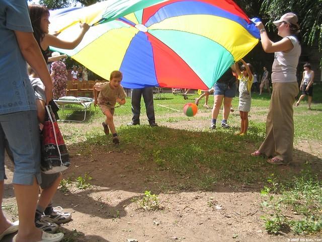 Special thanks to Erin and Peggy for leaving the parachute, from our Fall and Spring trip.