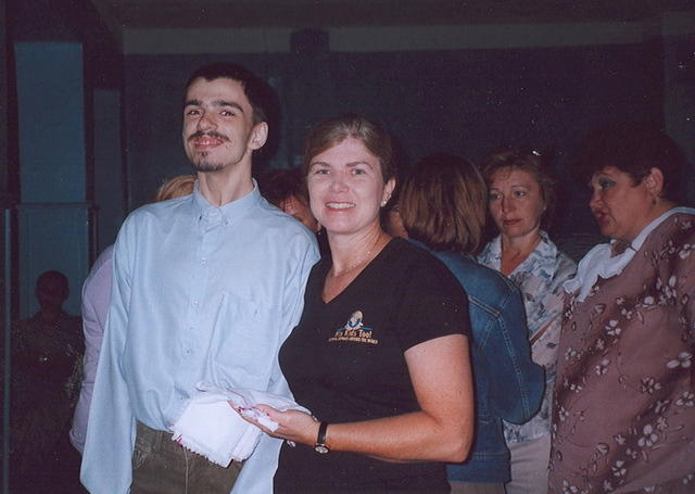 This young man is in need of a computer to continue his studies at a institute in Kramatorsk.  If you are able to help, please c