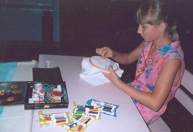 We were very impressed by the handy work of this young lady.
