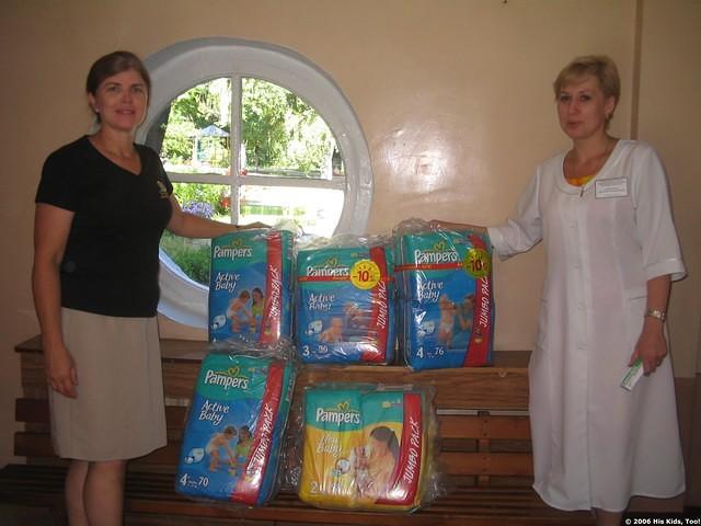 "Our Children" is on our monthly diaper 'run'.