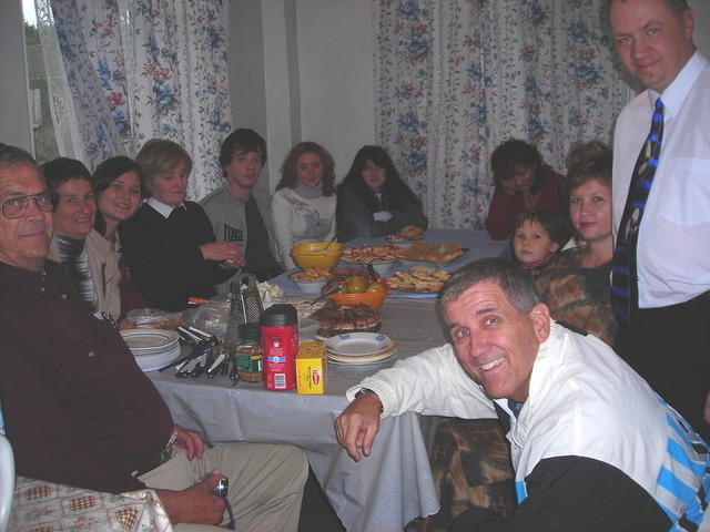 After afternoon worship, we had a fellowship meal.