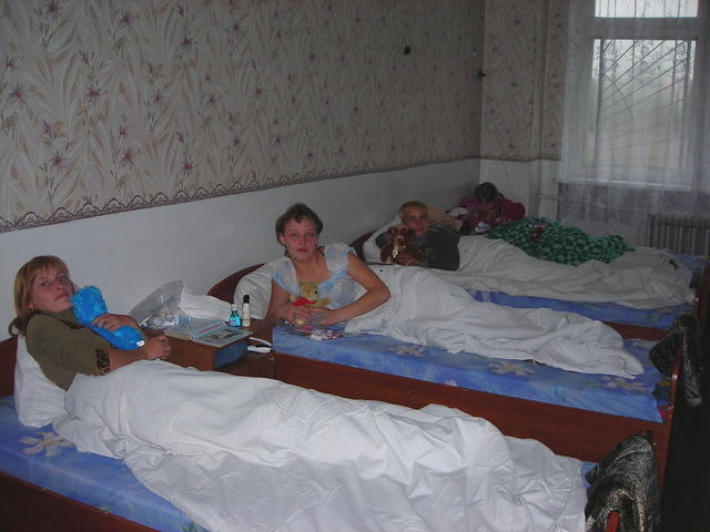 Even the older girls must rest every afternoon.