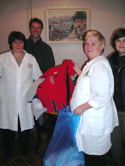 The director is very pleased with the great warm clothing, thanks Anna H. and Frieda H.