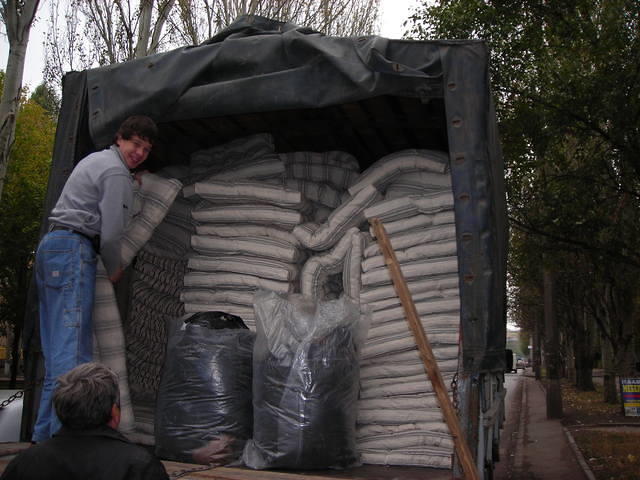 The mattresses were purchased (thank you to Glendale Rd. Church of Christ), and moved to the facility.