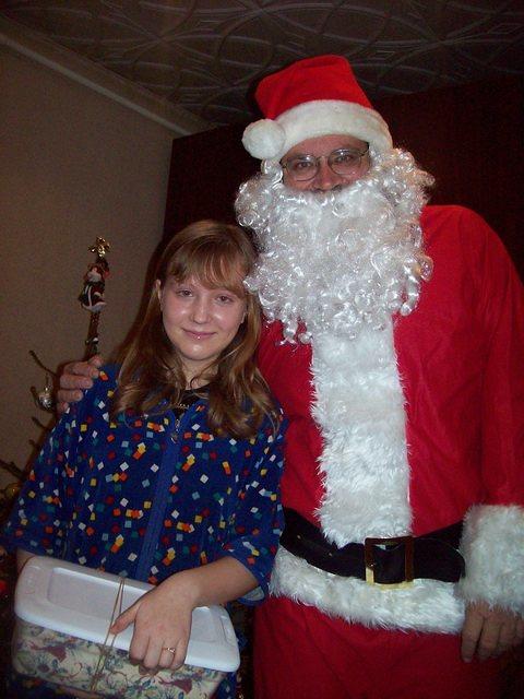 Some of the area local kids also received boxes.