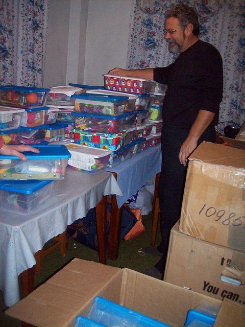 Back home, sorting the hundreds of boxes for each days delivery was a chore.