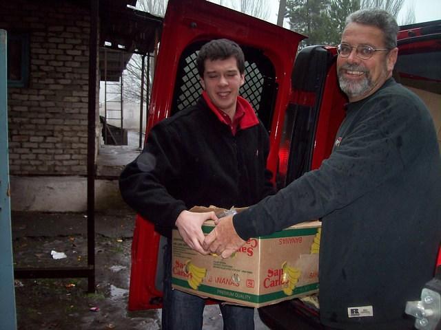 It is always a pleasure to go to Torez.  We were happy to have the funds to provide fruit to the children.
