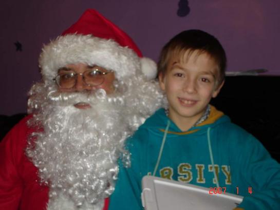 Santa and Victor.