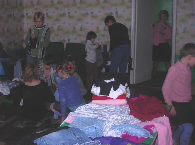 Children were allowed to chose clothing.