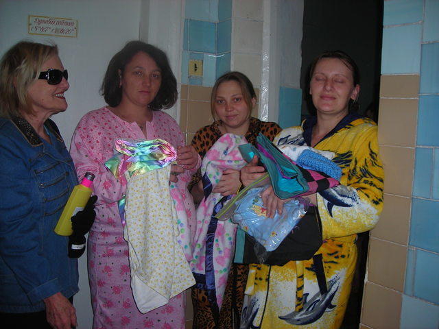 The expectant mothers were very pleased, and surprised with their gifts.